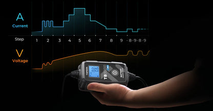 TOPDON TB6000Pro – Chargeur & Testeur Intelligent 2-en-1 (9 étapes) | GreenMotor