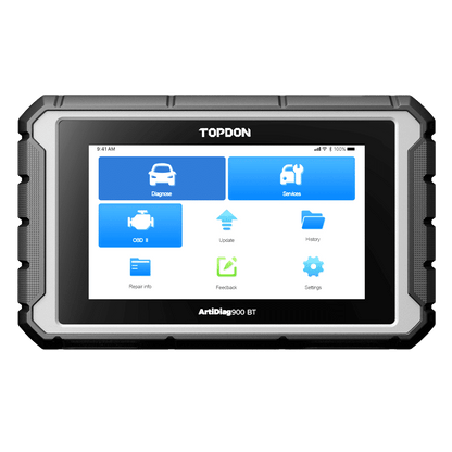 TOPDON ArtiDiag 900 BT – Valise Diagnostic Sans Fil + ECU Coding | GreenMotor
