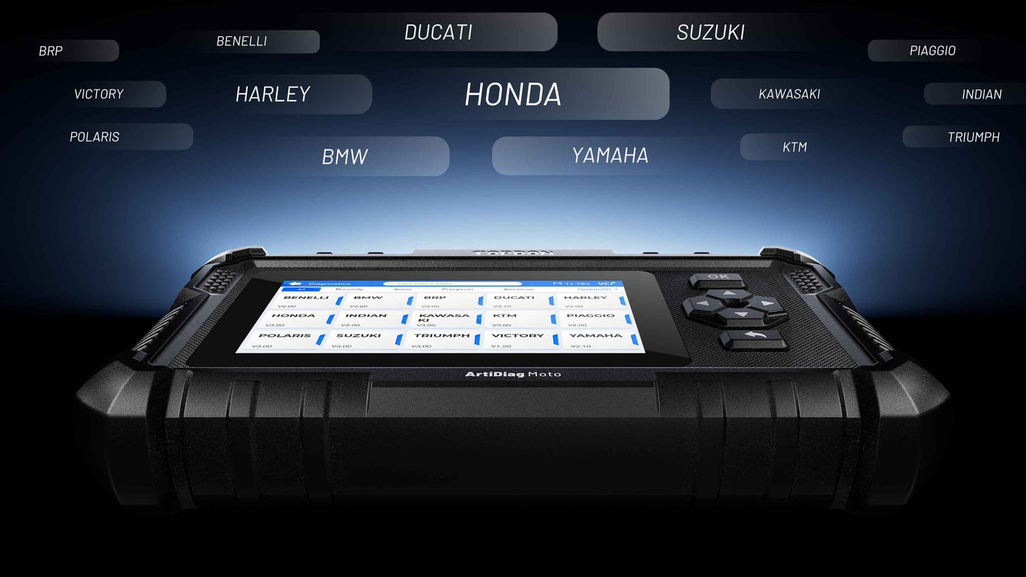 TOPDON ArtiDiag Moto – Diagnostic moto 15 marques | GreenMotor