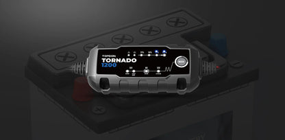 TOPDON Tornado1200 (T1A) – Chargeur Intelligent 6V/12V (10 étapes) | GreenMotor