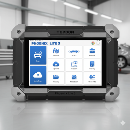 TOPDON Phoenix Lite 3 – Scanner Diagnostic Multi-marques avec Codage et Services Spéciaux