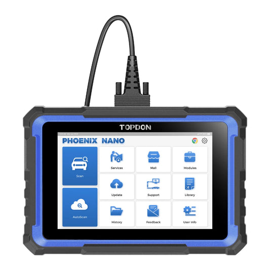 TOPDON Phoenix Nano – Valise Diagnostic OBD2 CAN-FD/DoIP, 32 réinitialisations & codage en ligne | GreenMotor