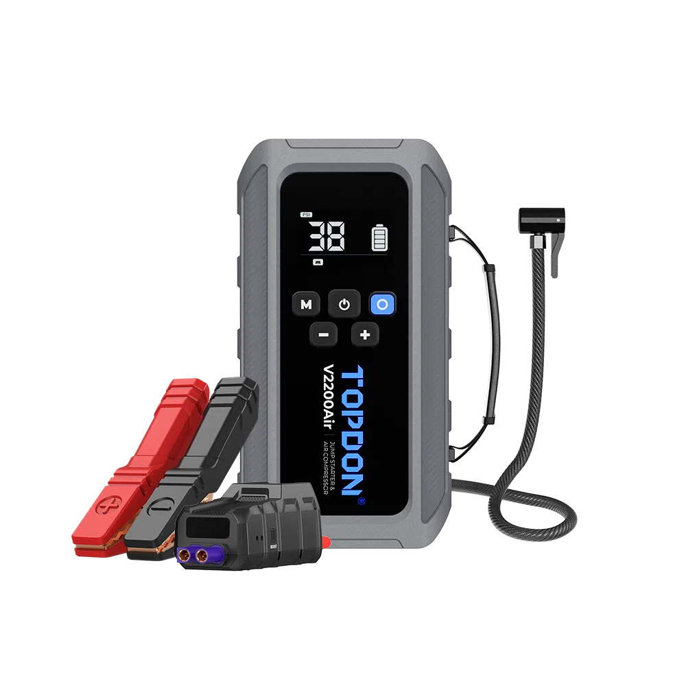 TOPDON V2200Air – Booster 2200A avec Compresseur & Power Bank PD45W | GreenMotor